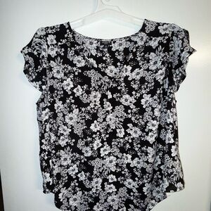 Torrid Black and White Floral Hook and Eye Harper